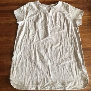 Khaki lagenlook dress 1X boxy beachy summer